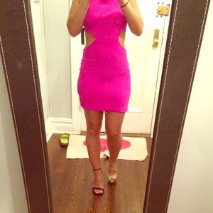 Naven side cut out body con dress